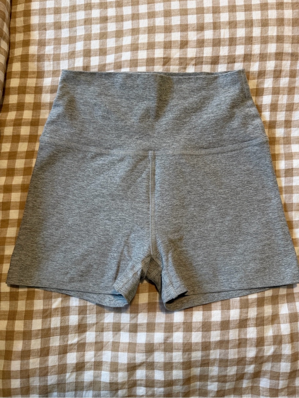 Beyond Yoga High-Rise Grey Bike Shorts